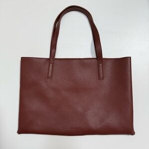 Vince Camuto Brown and Black Vegan Leather Women’s Tote Bag